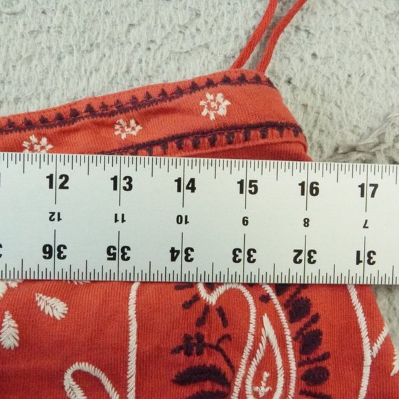 Free People Red and Black Boho Top - Picture 7 of 10